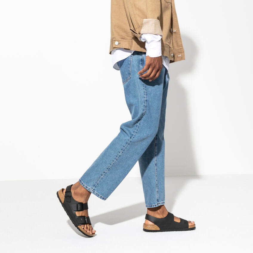 BIRKENSTOCK Milano Birko-Flor Sandals in BLACK
