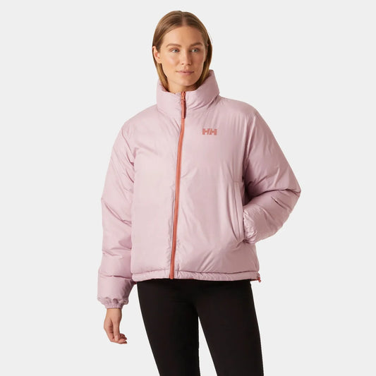 Womens HELLY HANSEN YU 23 Reversible Puffer Coat in PINK