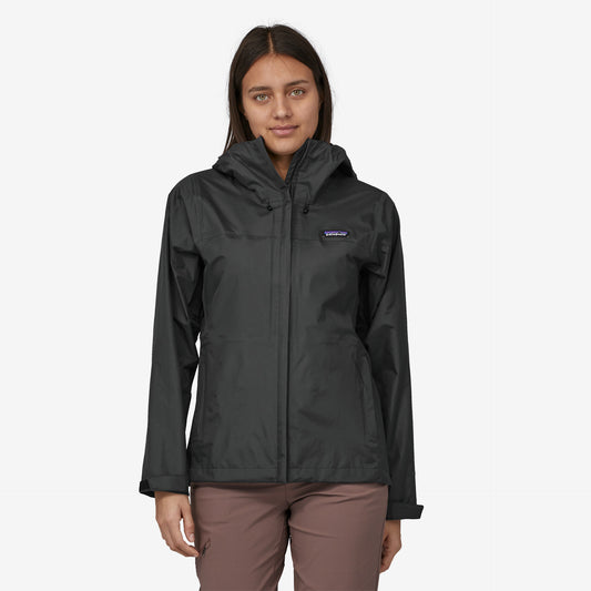 Womens PATAGONIA Torrentshell 3L Rain Jacket in BLACK