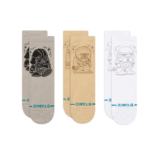 Toddlers STANCE X Star Wars 3 Pack Socks in GREY