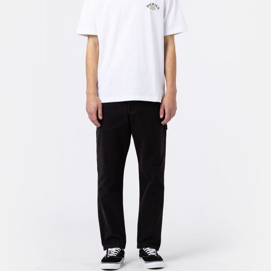 DICKIES Duck Canvas Carpenter Pants in WASHED BLACK
