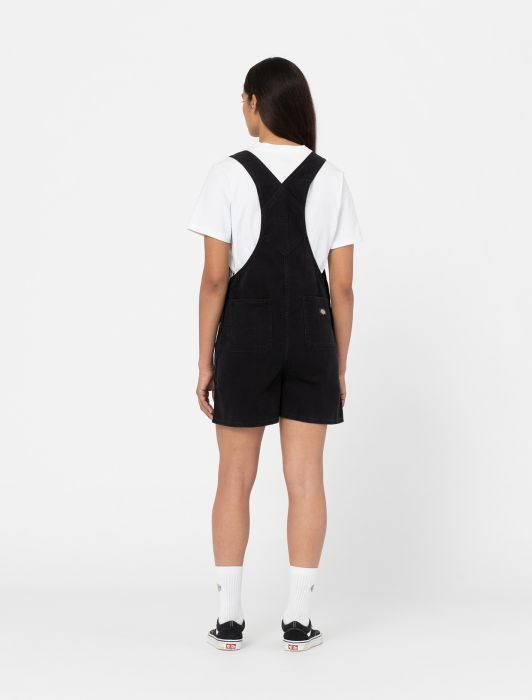 Women's DICKIES Duck Canvas Short Dunagrees in BLACK