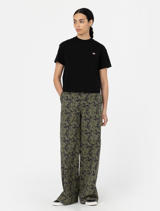Womens DICKIES Oakport Boxy T-Shirt in BLACK