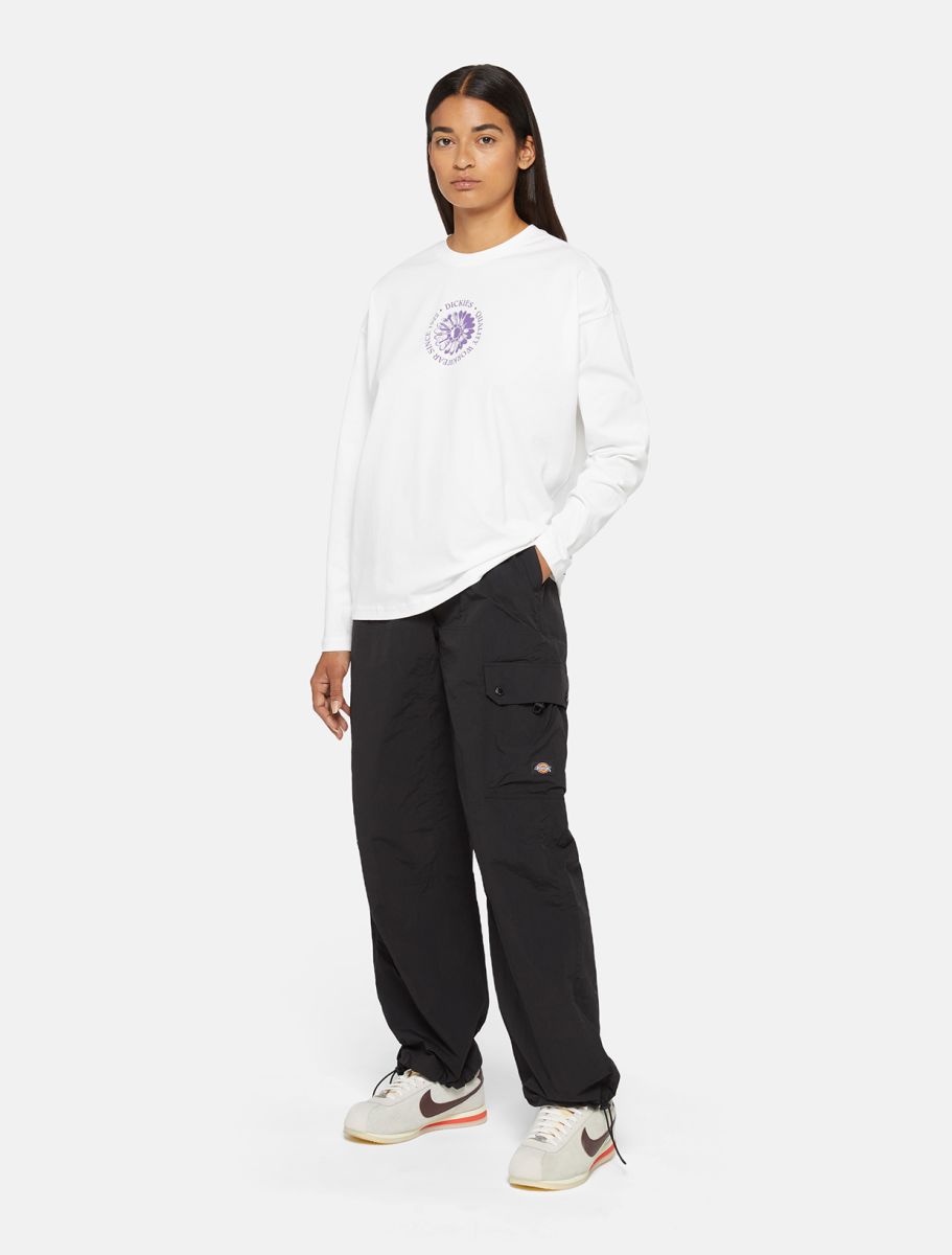 Womens DICKIES Jackson Cargo Trousers in BLACK