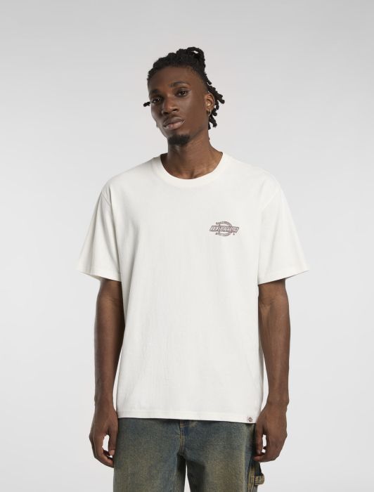 DICKIES Wood Logo T-Shirt in CREAM