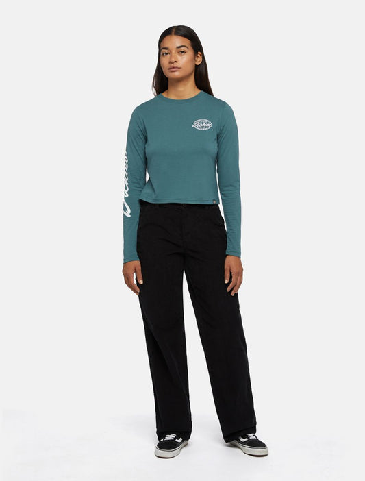 Womens DICKIES Corduroy Carpenter Jeans in BLACK