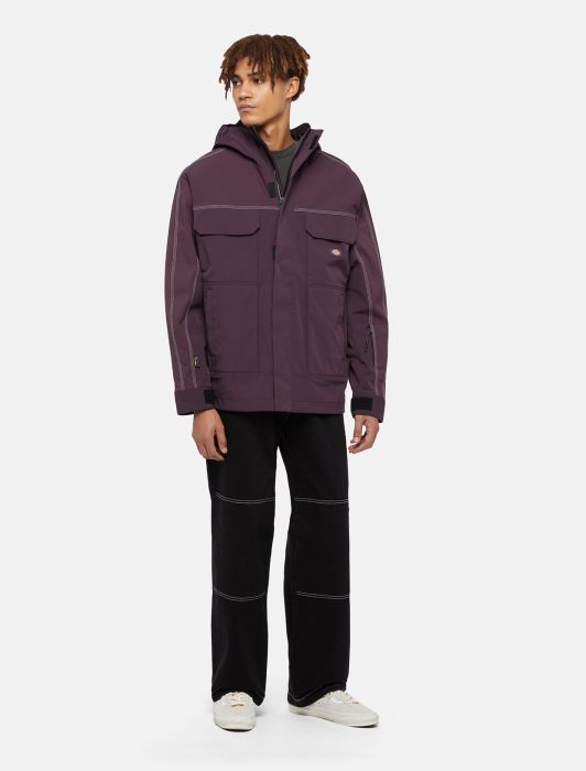 DICKIES Ronan Hooded Jacket in PLUM PURPLE