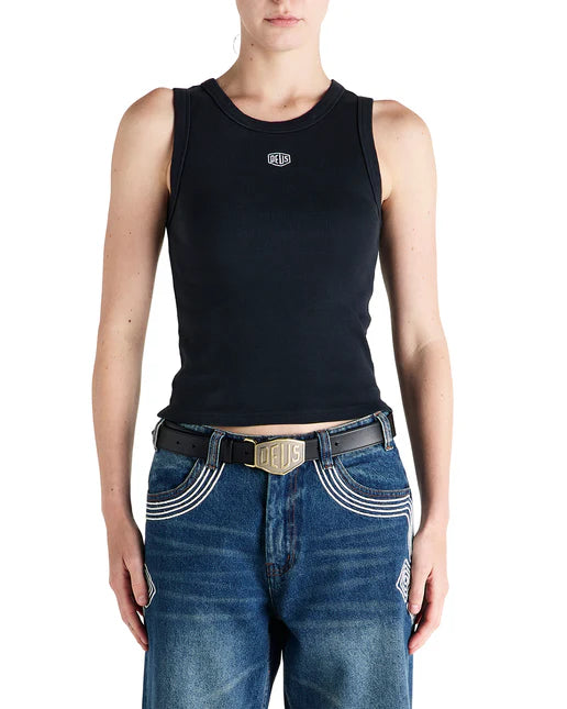 Womens DEUS EX MACHINA Shield Vest in BLACK