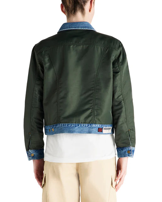 Womens DEUS EX MACHINA Marla Reversible Jacket in DENIM