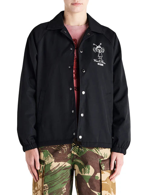 DEUS EX MACHINA Sensory Overload Coach Jacket in BLACK
