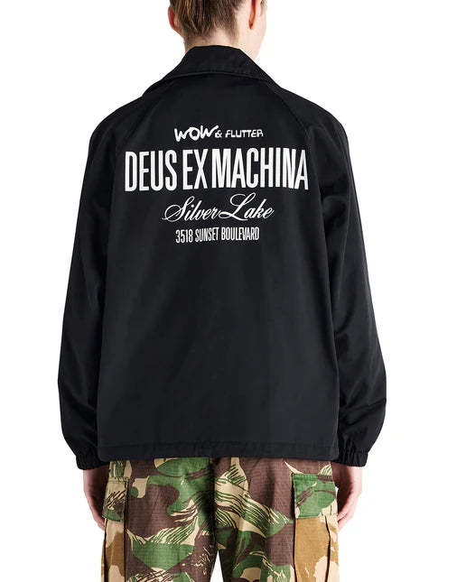 DEUS EX MACHINA Sensory Overload Coach Jacket in BLACK