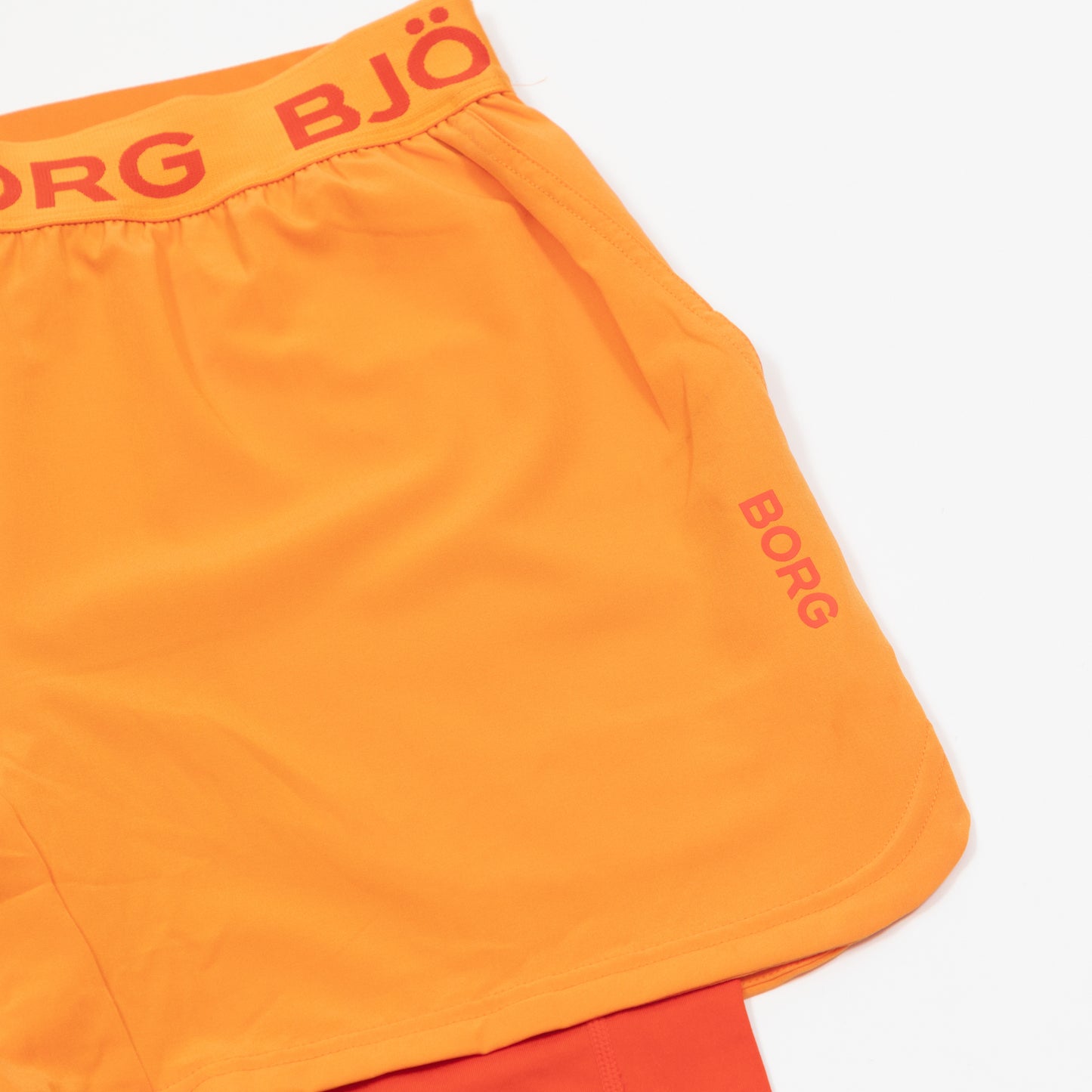 BJORN BORG 2 in 1 Shorts in ORANGE