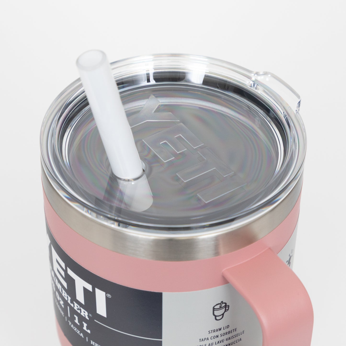 YETI Rambler® 35 oz (1 L) Straw Mug With Straw Lid in Sandstone Pink