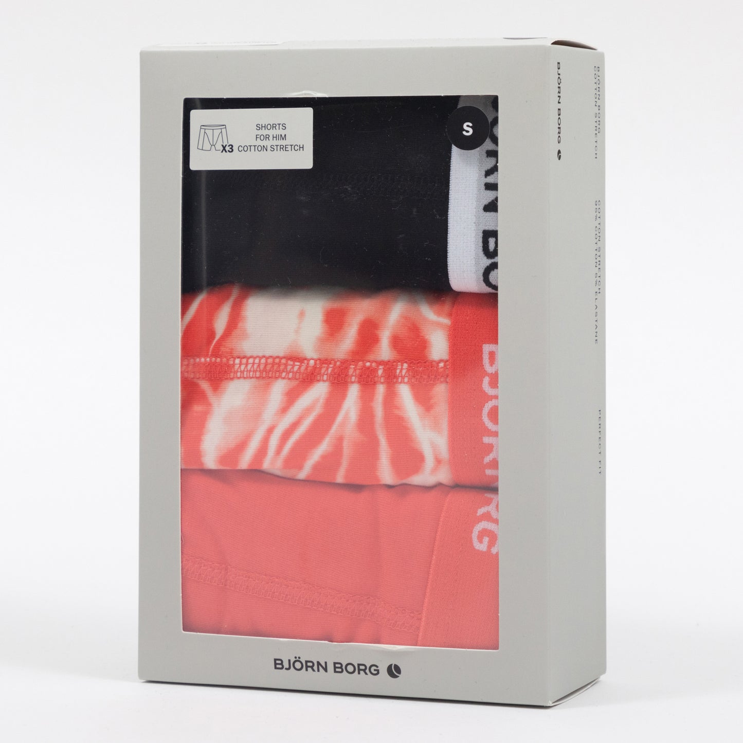 BJORN BORG 3 Pack Trunk Boxers in ORANGE
