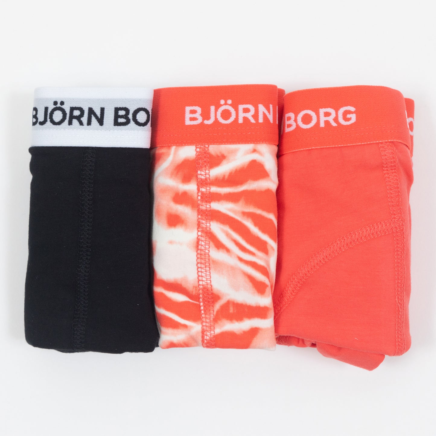 BJORN BORG 3 Pack Trunk Boxers in ORANGE