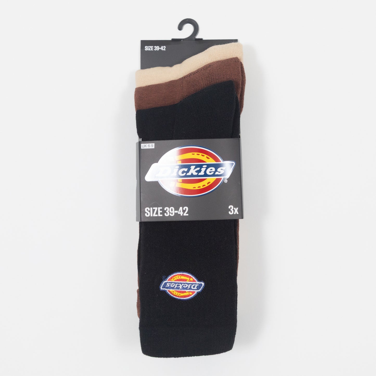 DICKIES 3 Pack Valley Grove Socks in CAPPUCCINO