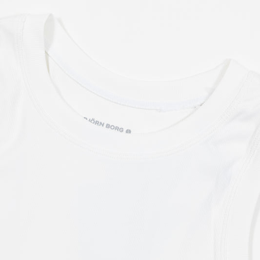 Womens BJORN BORG Ace Pocket Tank Top in WHITE