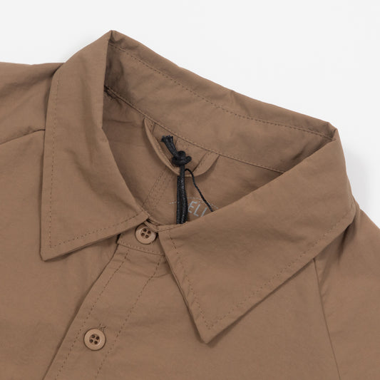 ELLIKER Alston Short Sleeve Shirt in DARK BEIGE