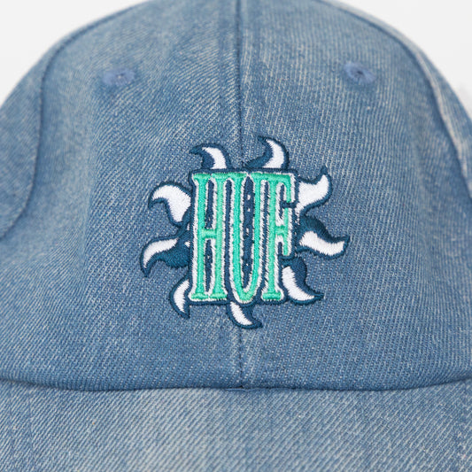 huf apollo cap embroidered logo close up
