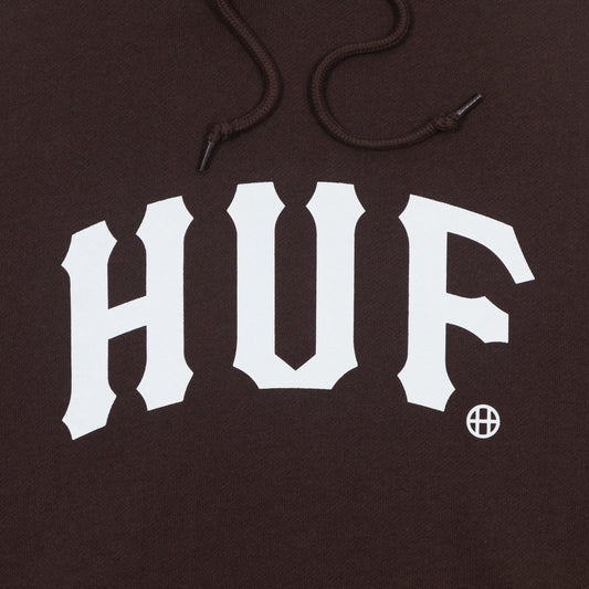 HUF Arch Graphic Hoodie in BROWN