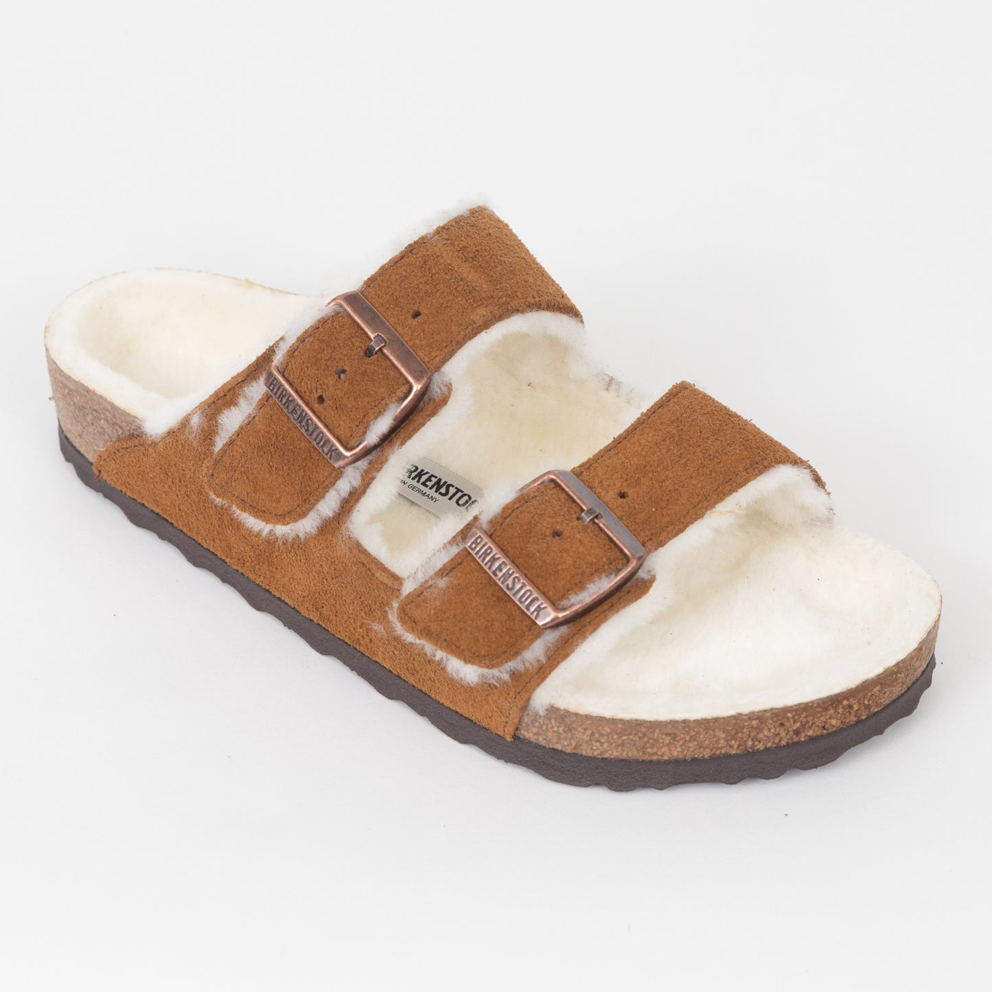 Womens BIRKENSTOCK Arizona Shearling Sandals in MINK