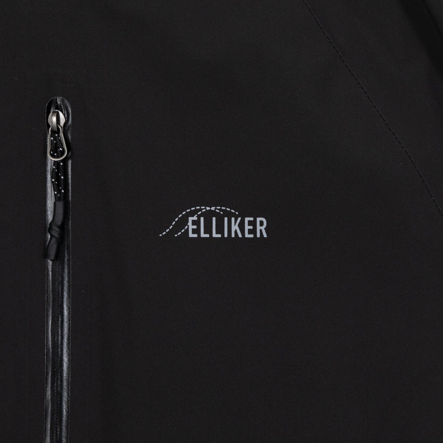 ELLIKER Ayre Long Shell Jacket in BLACK