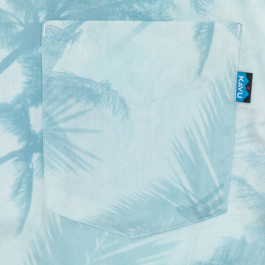 KAVU Bainbridge Patterned Shirt in BLUE