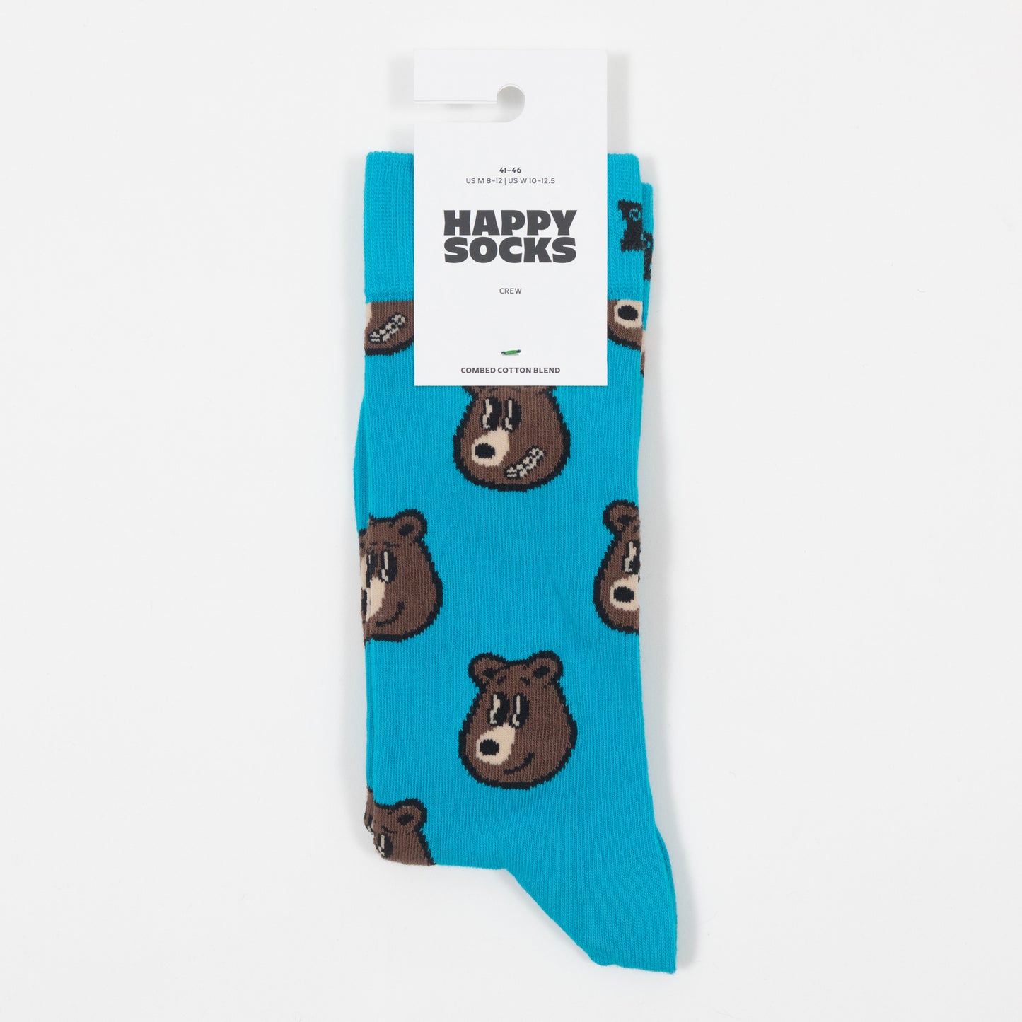 HAPPY SOCKS Bear Socks in BLUE & BROWN
