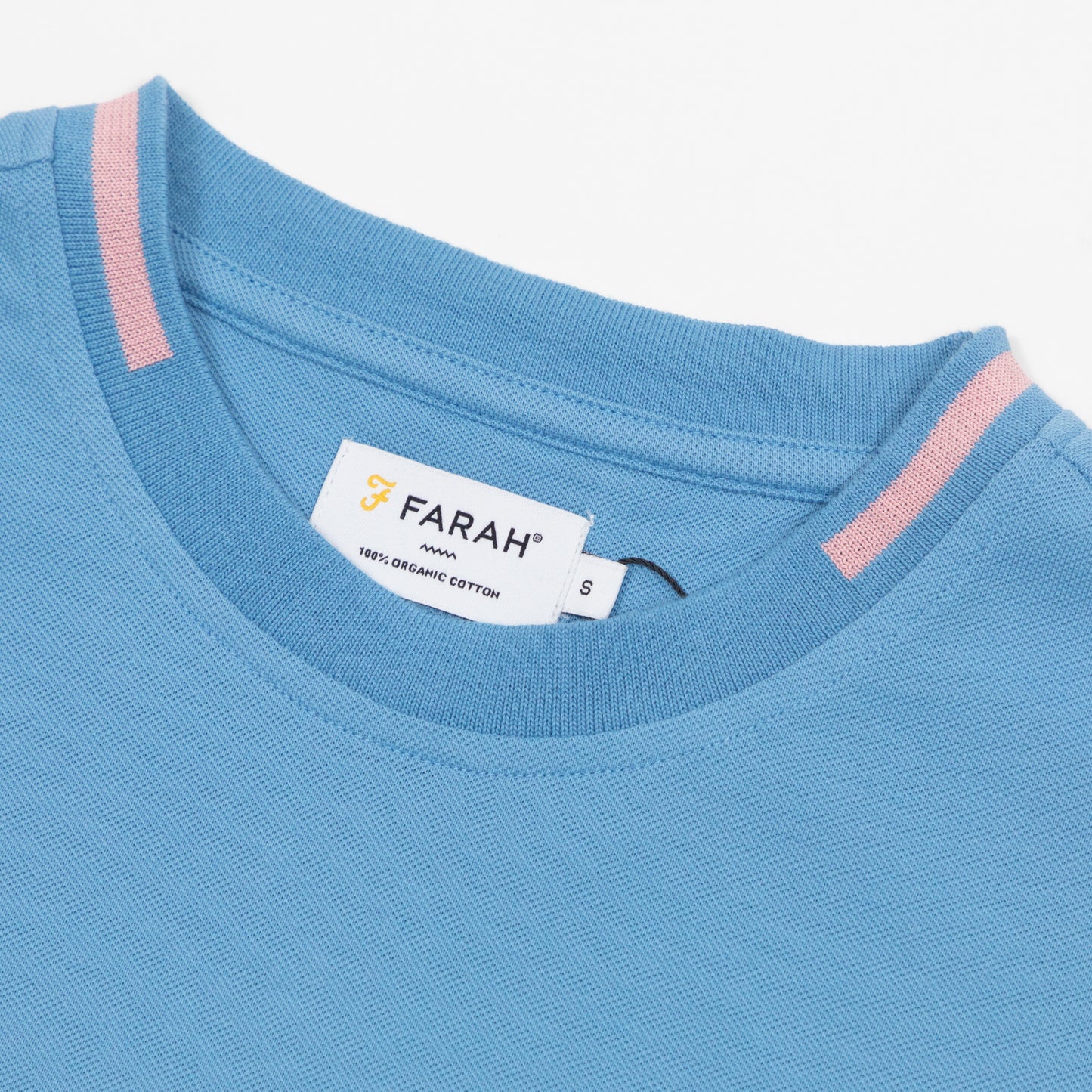 FARAH Bedingfield Tipping T-Shirt in BLUE
