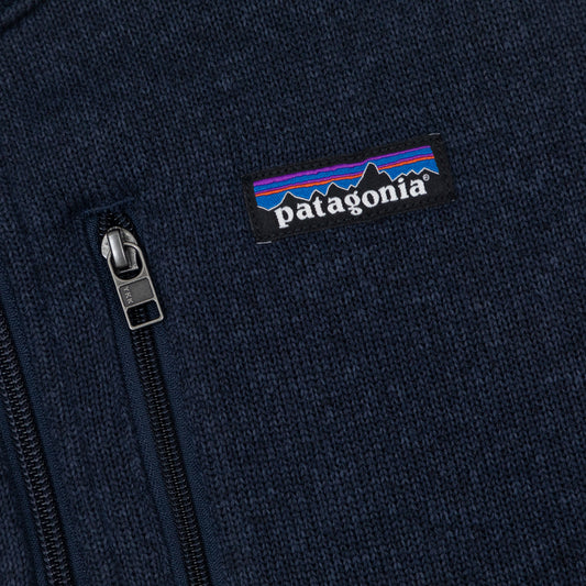 PATAGONIA Better Sweater Quarter Zip Fleece in NAVY