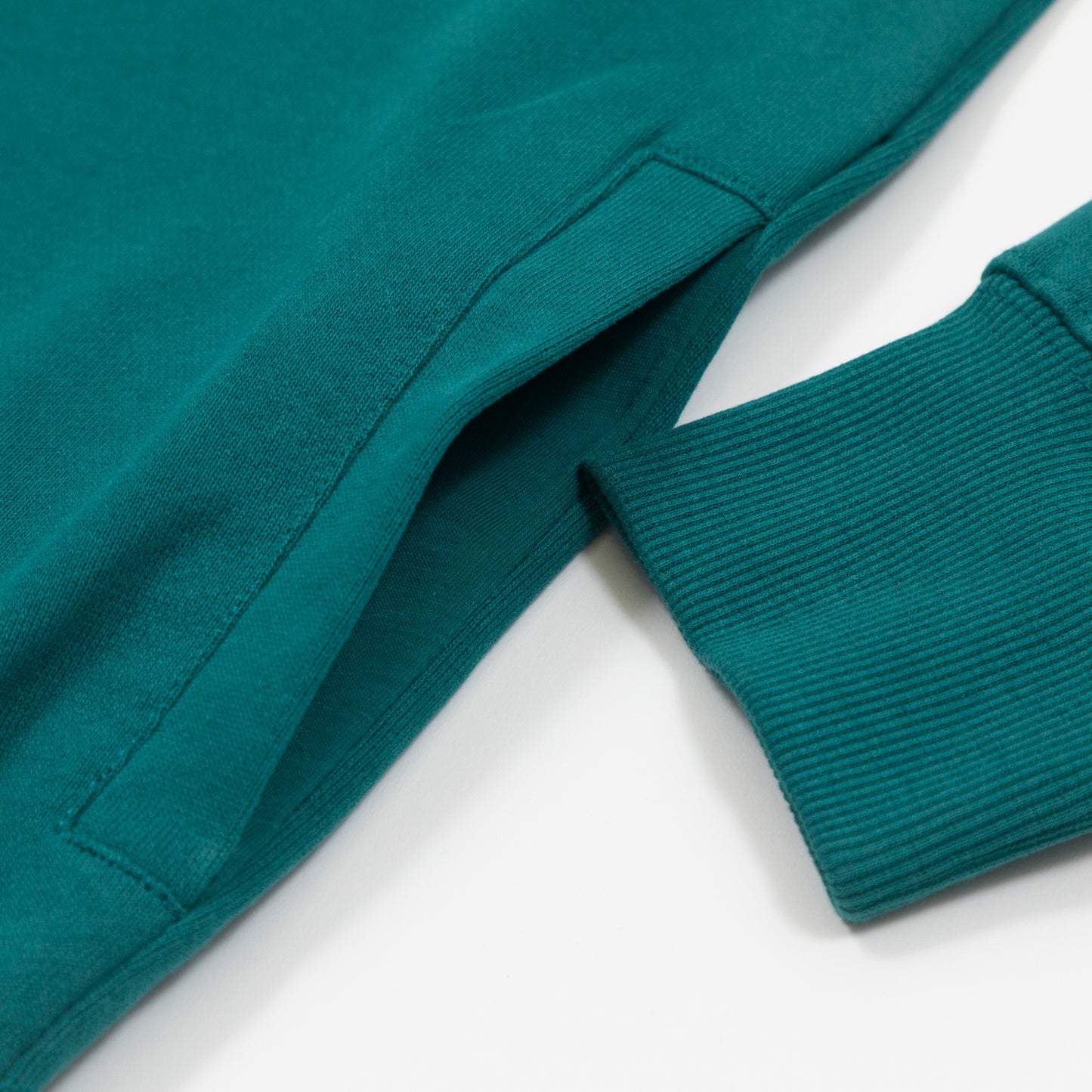 HUF Big Block Quarter Zip Terry Sweatshirt in GREEN