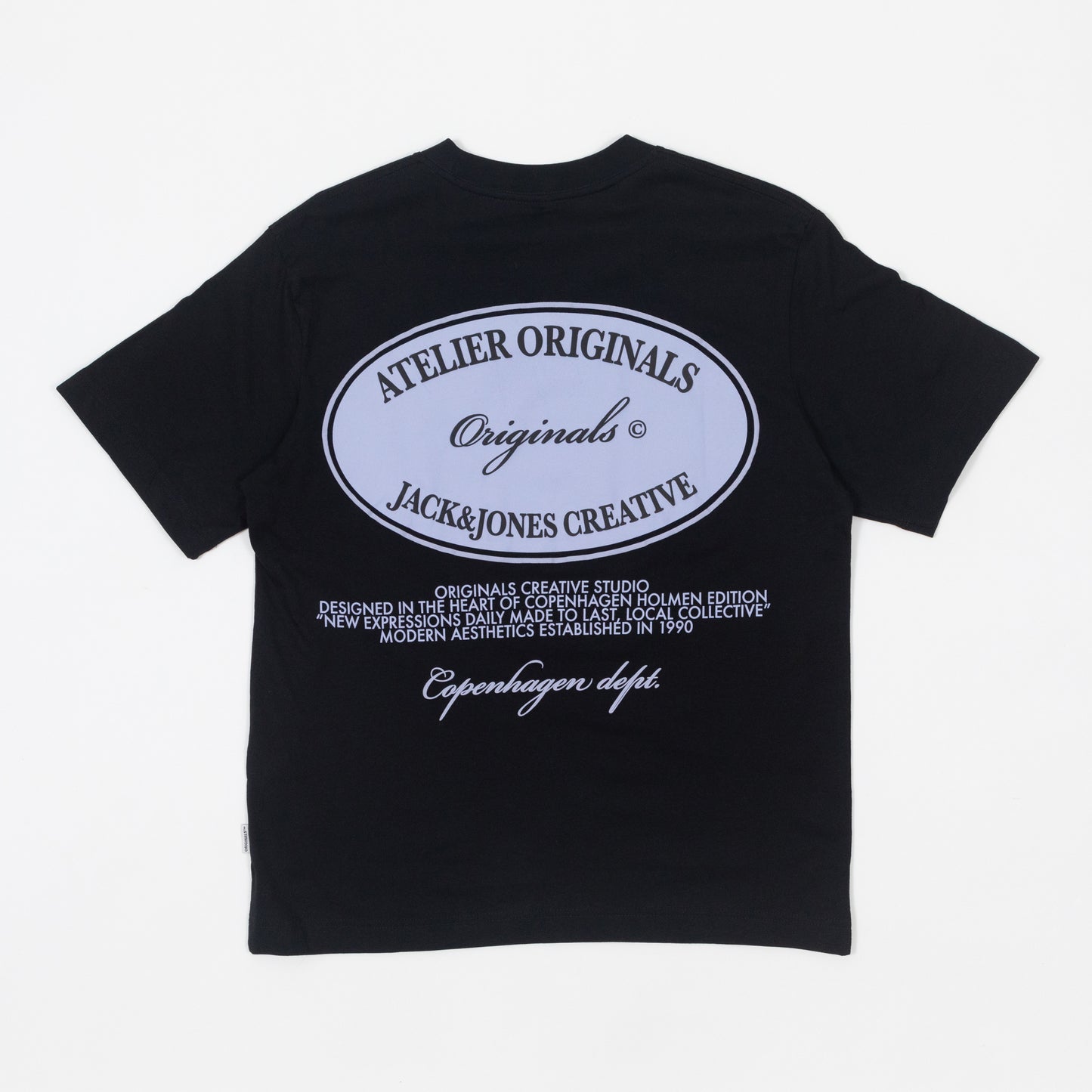 JACK & JONES Boston Graphic T-Shirt in BLACK