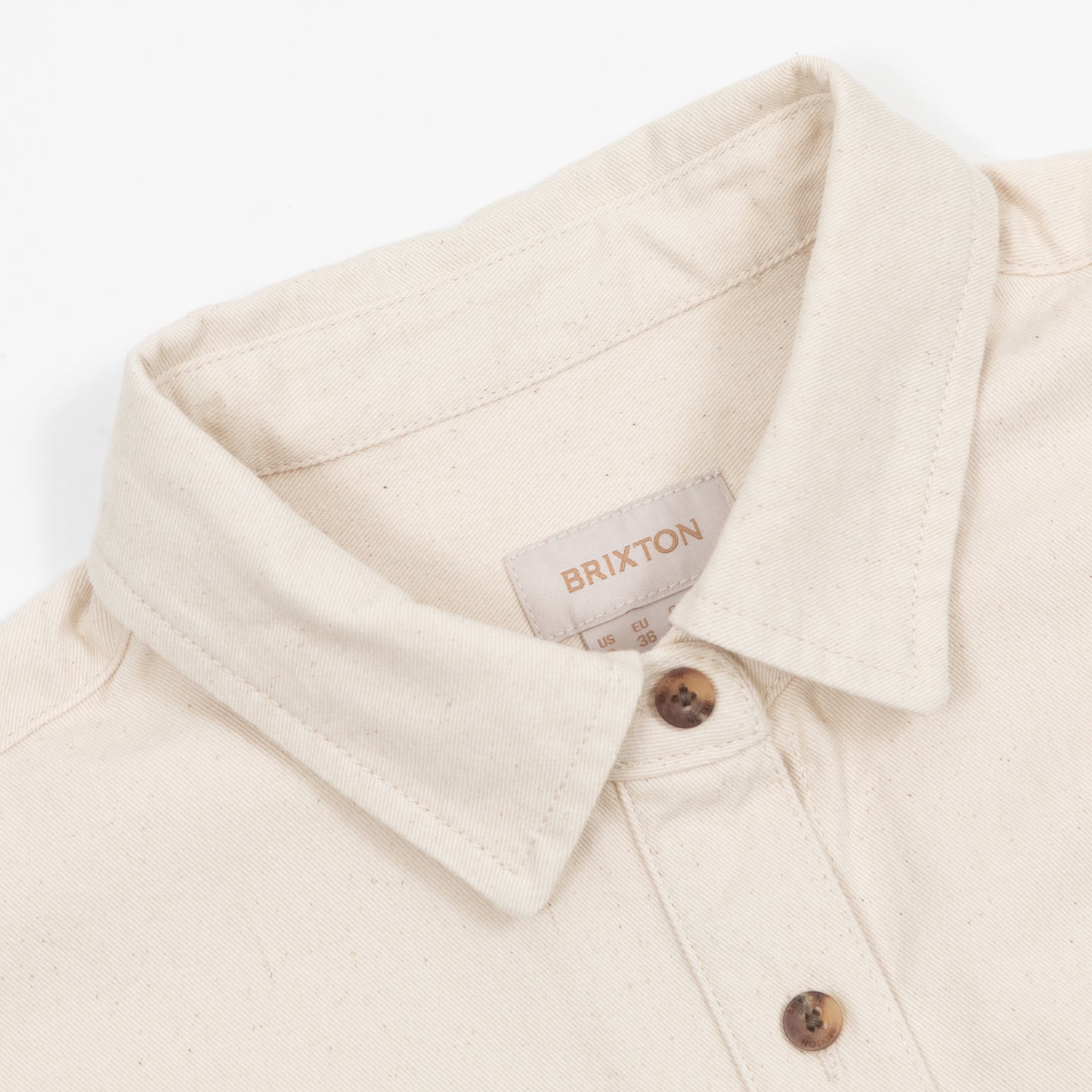 Women's BRIXTON Bowery Boyfriend Overshirt in CREAM