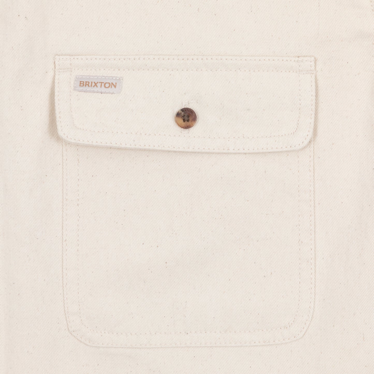 Women's BRIXTON Bowery Boyfriend Overshirt in CREAM
