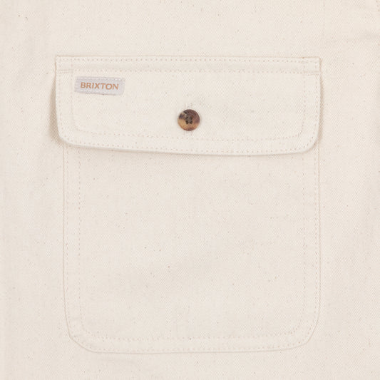 Women's BRIXTON Bowery Boyfriend Overshirt in CREAM