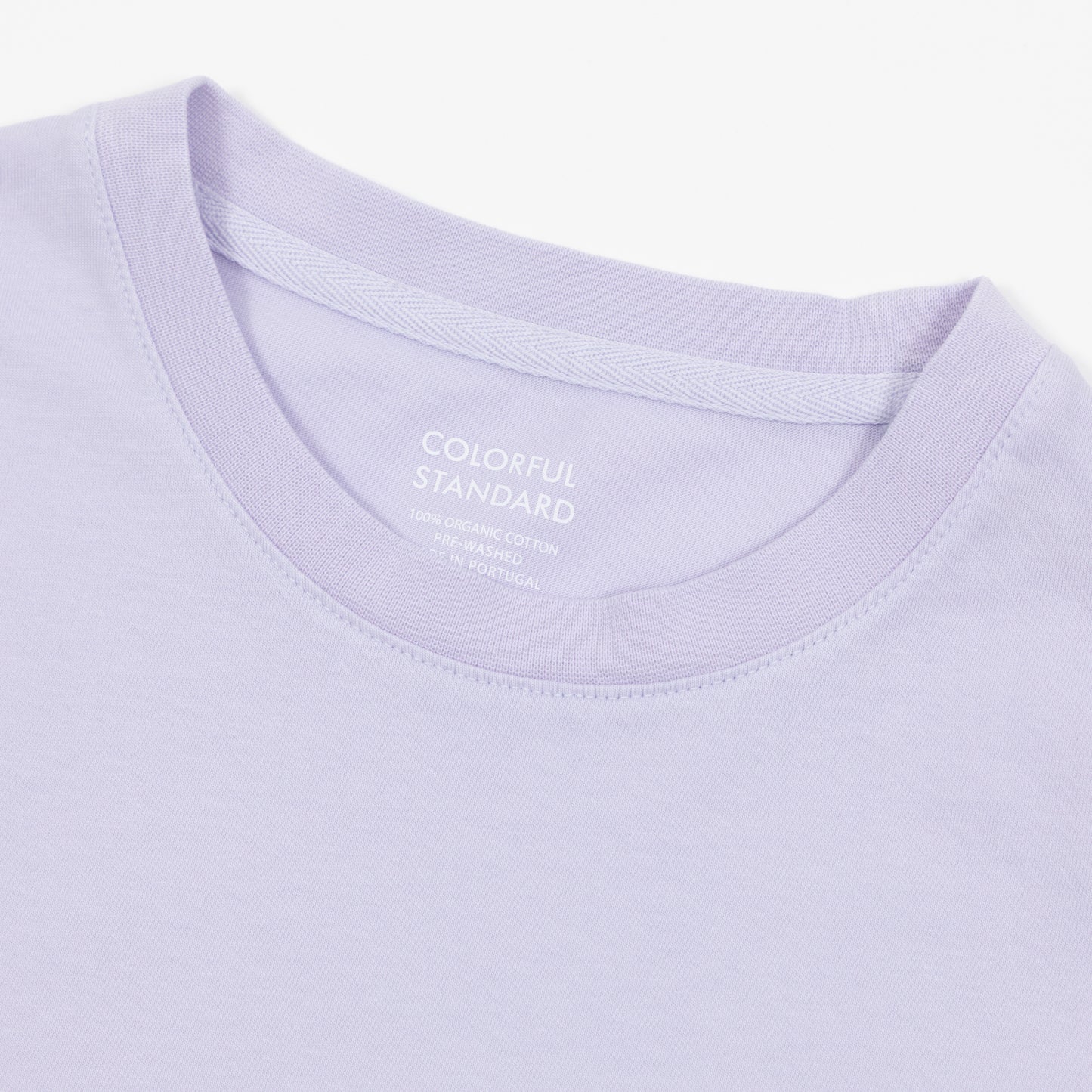 Womens COLORFUL STANDARD Boxy Crop Top in PURPLE