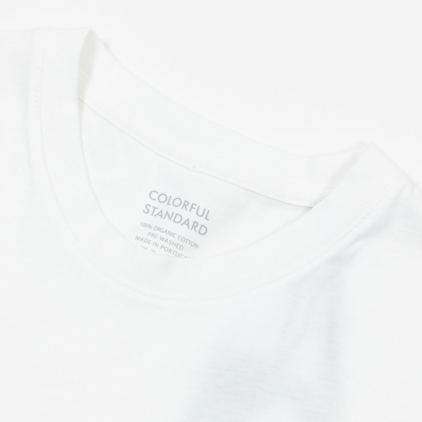 Womens COLORFUL STANDARD Boxy Crop Top in WHITE