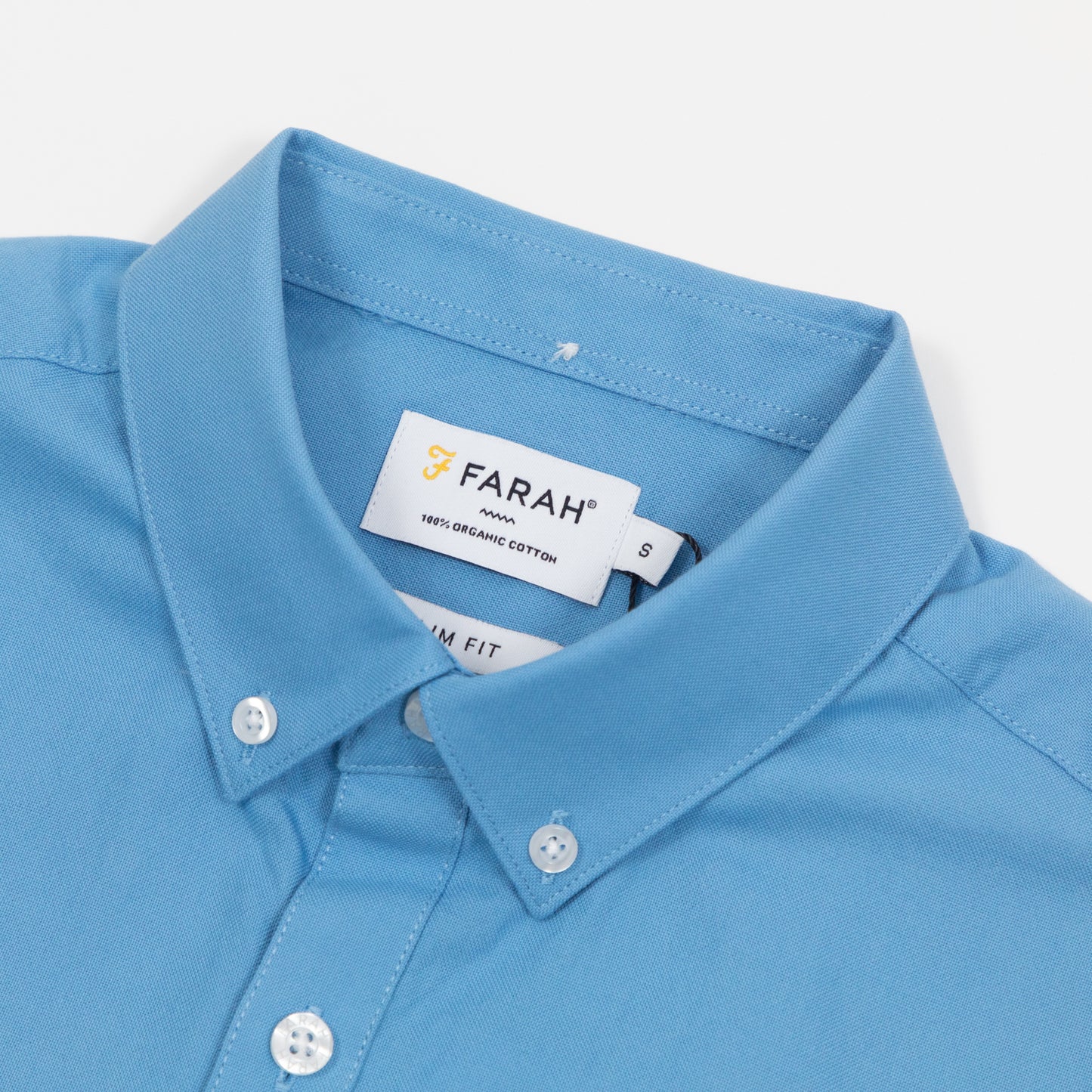 FARAH Brewer Short Sleeve Shirt in BLUE