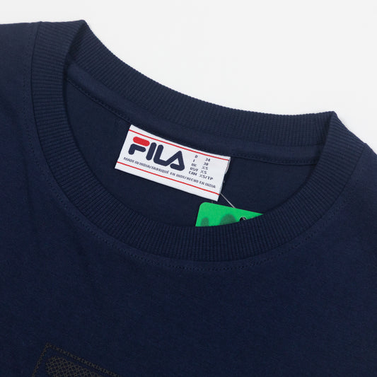 Womens FILA Cinzia Boyfriend Top in NAVY