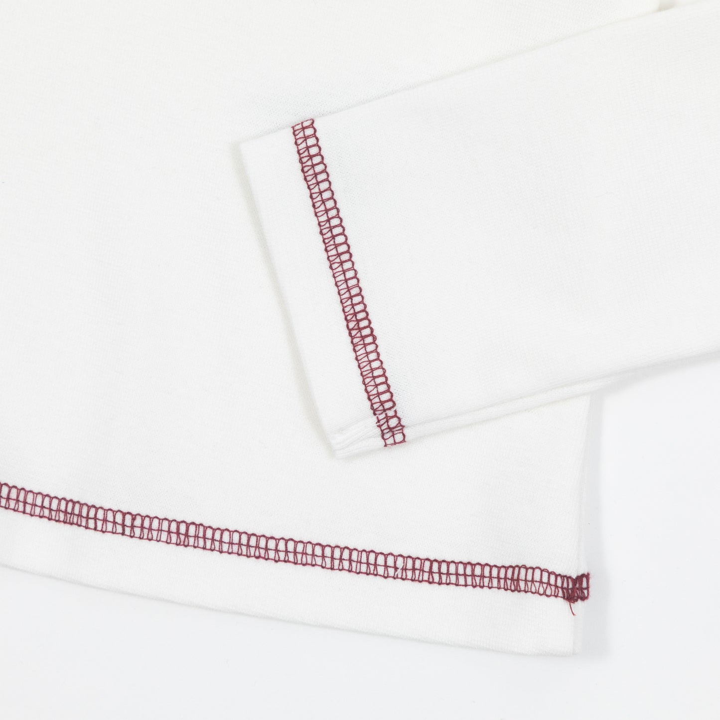 Womens JJXX Contrast Long Sleeve T-Shirt in OFF WHITE