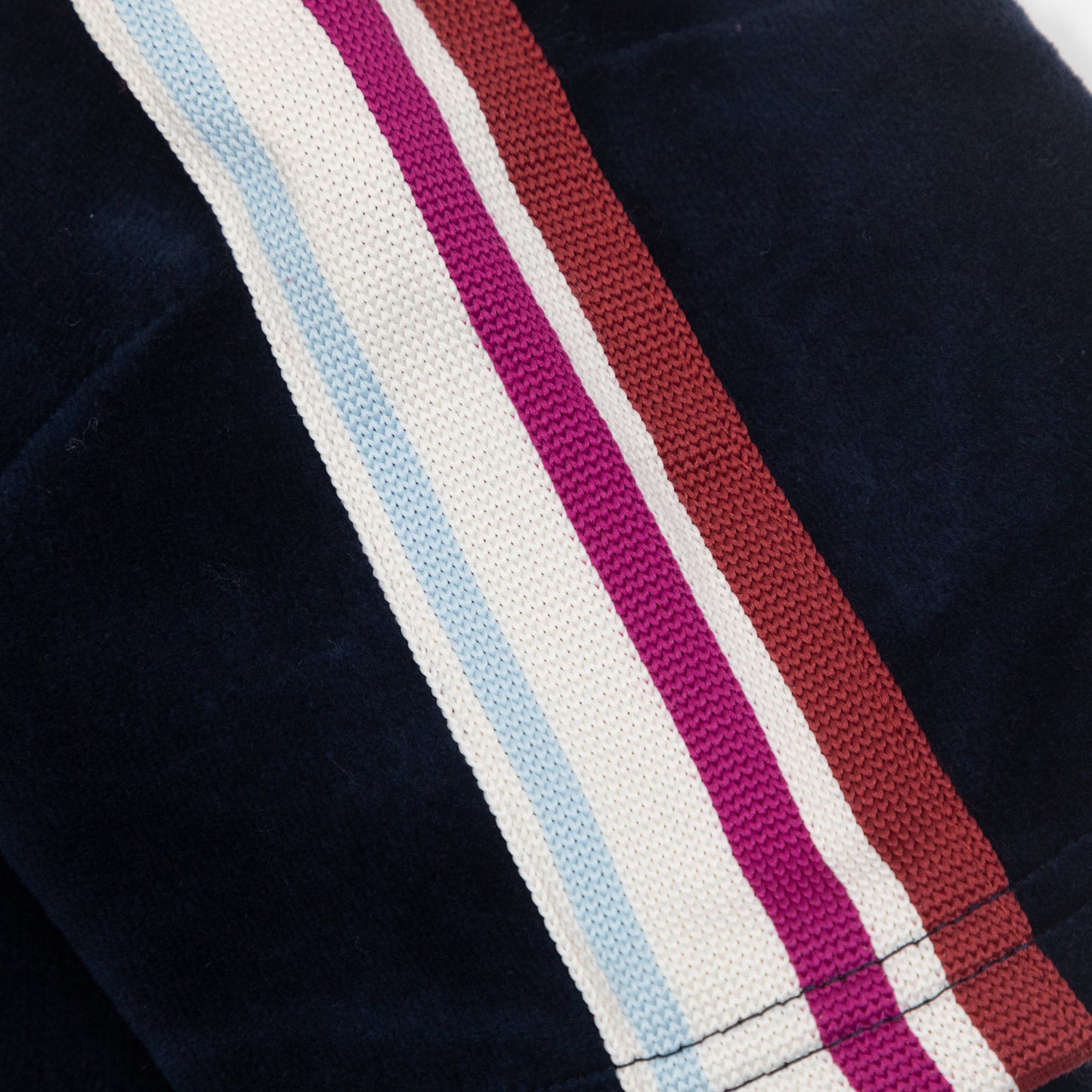 Womens SERGIO TACCHINI Cropped Velour T-Shirt in BLUE