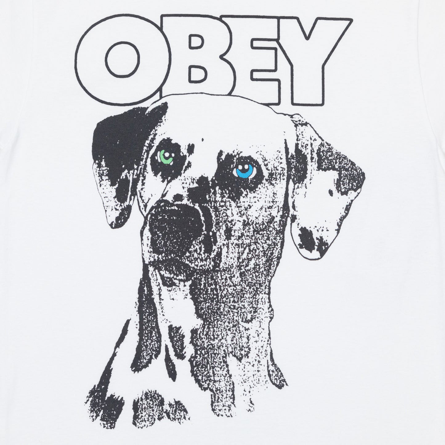 OBEY Dalmation Graphic T-Shirt in WHITE