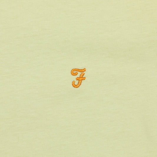 FARAH Danny Regular Fit T-Shirt in LIME GREEN