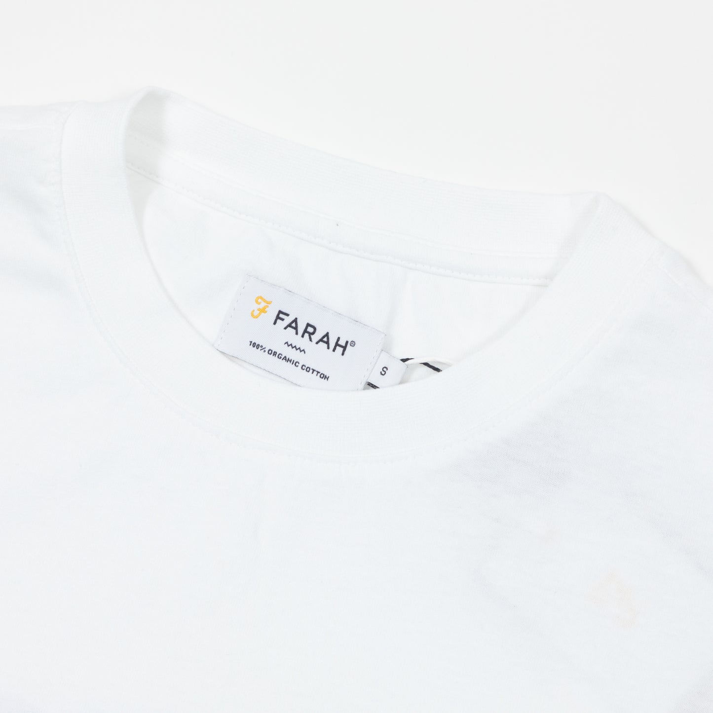 FARAH Darwin Graphic T-Shirt in WHITE