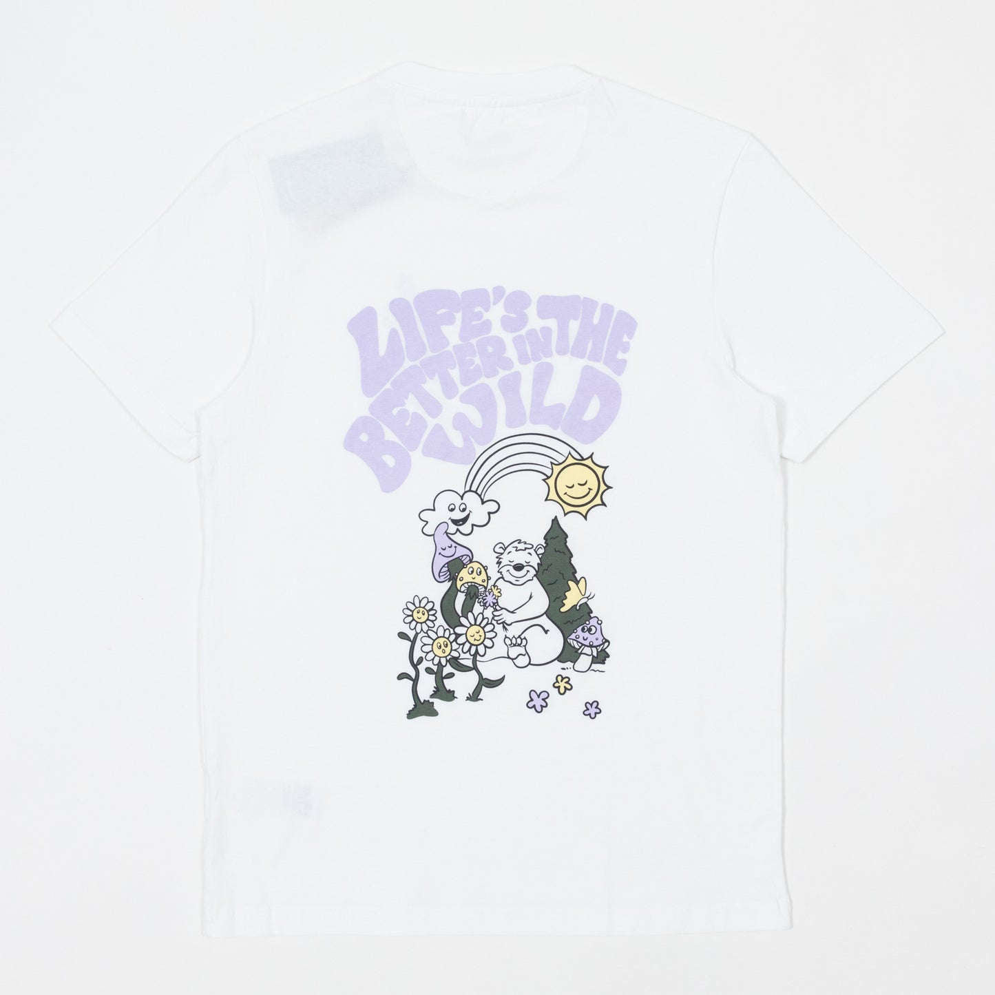 FARAH Darwin Graphic T-Shirt in WHITE