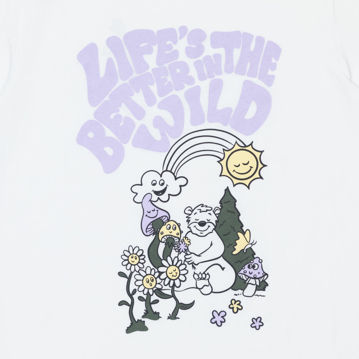 FARAH Darwin Graphic T-Shirt in WHITE