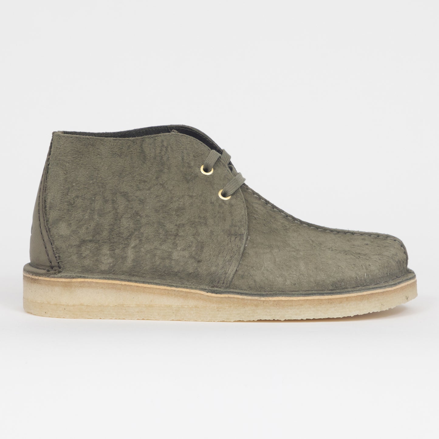 CLARKS ORIGINALS Desert Trek Hi Shoes in FOREST GREEN