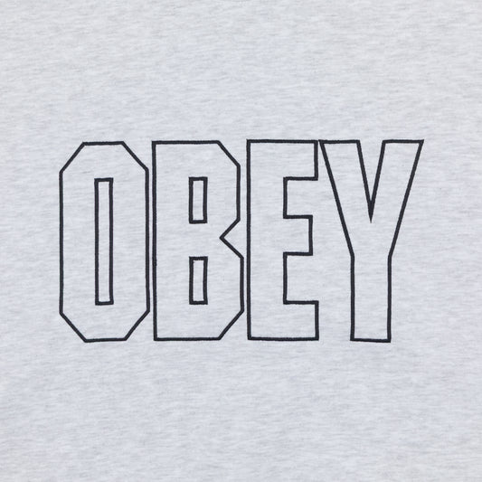 OBEY Digable Crew Sweatshirt in ASH GREY