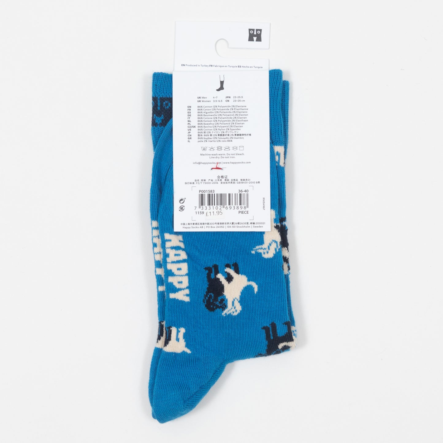 HAPPY SOCKS Doggy Style Socks in BLUE