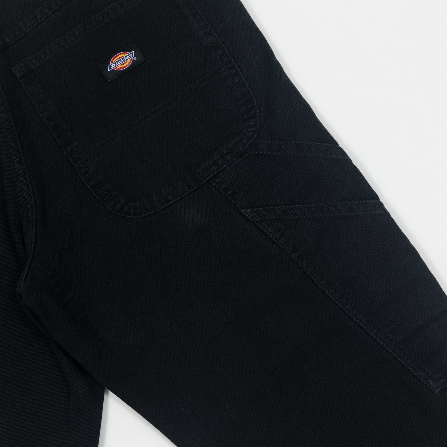 DICKIES Duck Canvas Carpenter Pants in WASHED BLACK